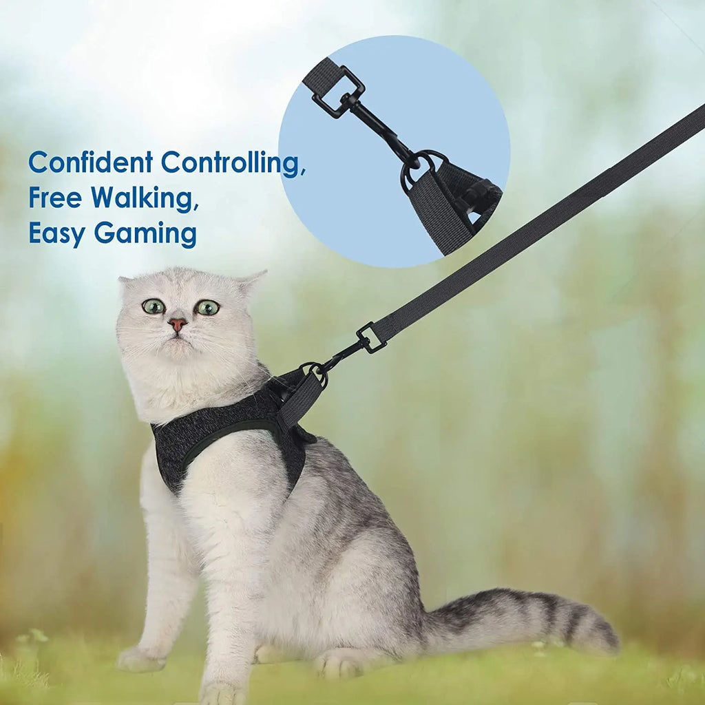 Pretal chaleco para gatos con correa de 1,2 m