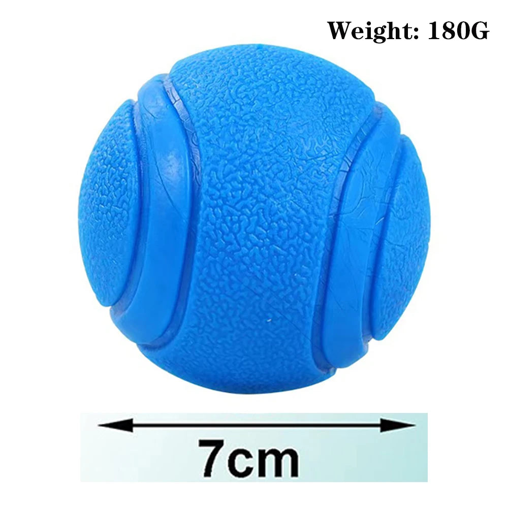 Pelota maciza de goma para juegos con perros
