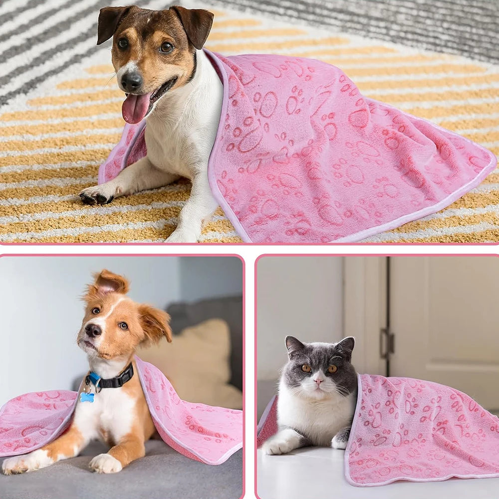 Manta de polar coral para perros y gatos