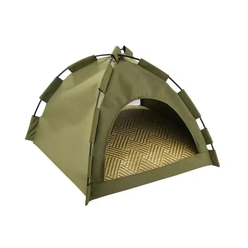 Carpa plegable para gatos con colchoneta reversible
