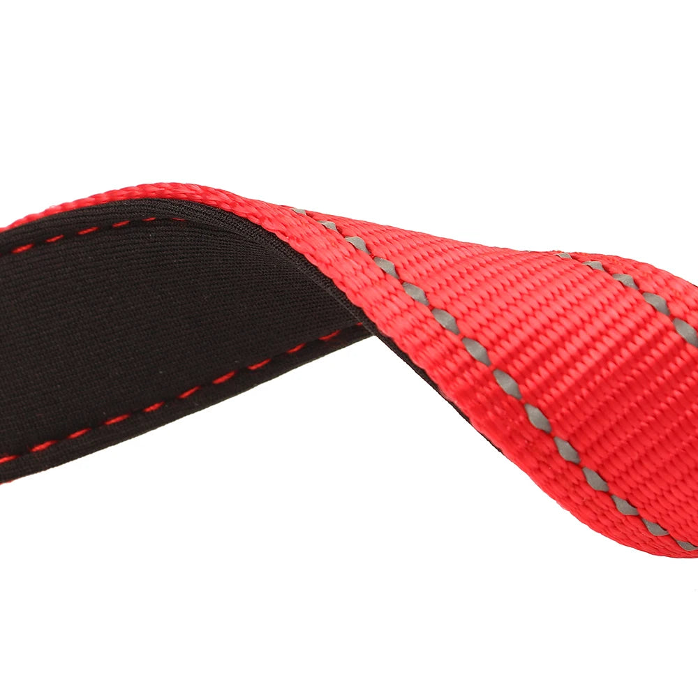 Collar reflectivo de nylon para perros con nombre bordado
