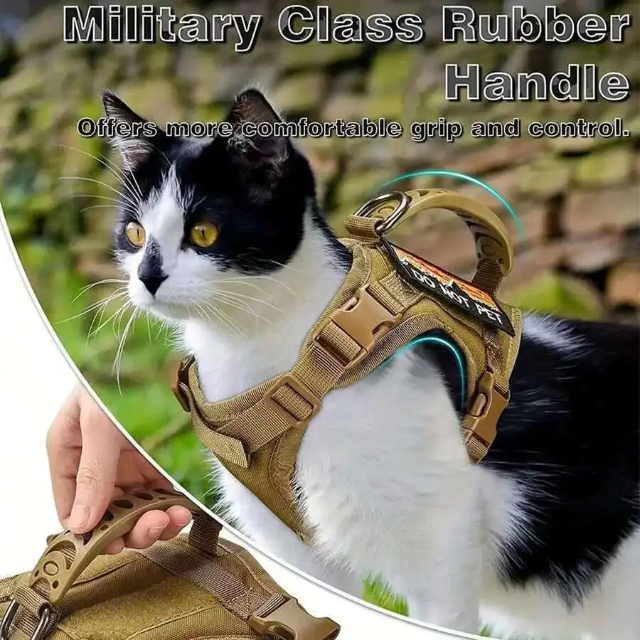 Pretal chaleco ajustable para gatos con malla suave