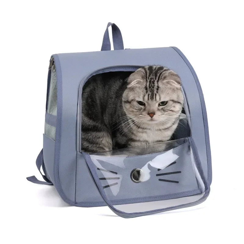Mochila transportadora ventilada para gatos y perros pequeños