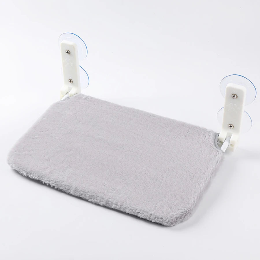 Hamaca plegable de ventana para gatos en malla o peluche