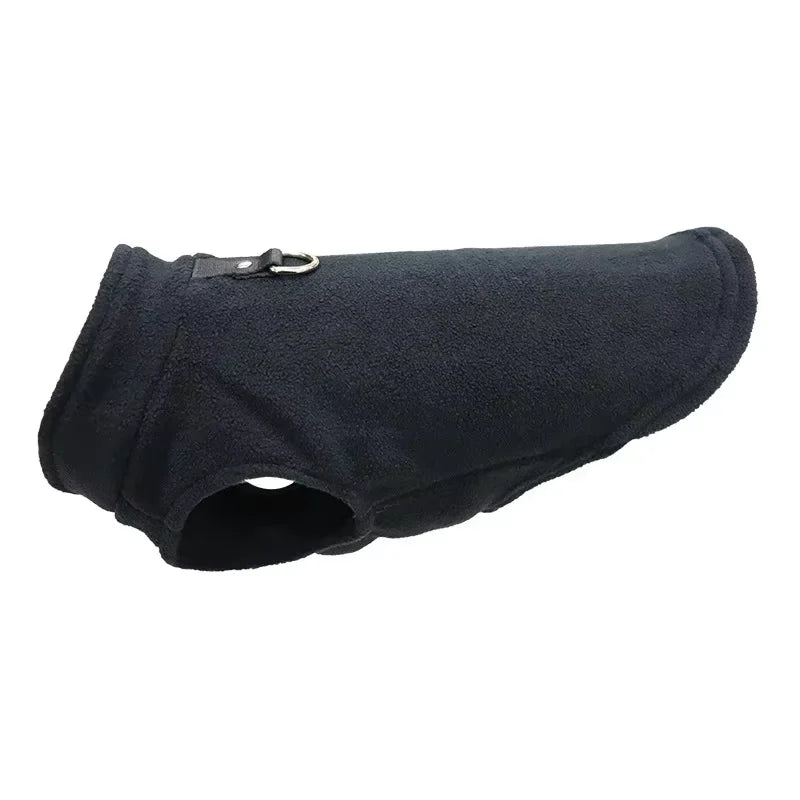 Chaleco de polar con argolla para perros pequeños y gatos