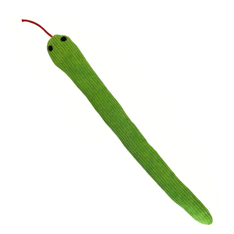 Serpiente de peluche para gatos con sonido crujiente