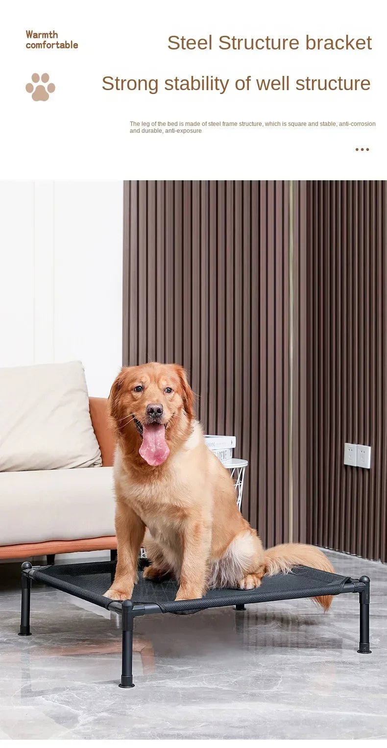 Catre elevado plegable para perros y gatos