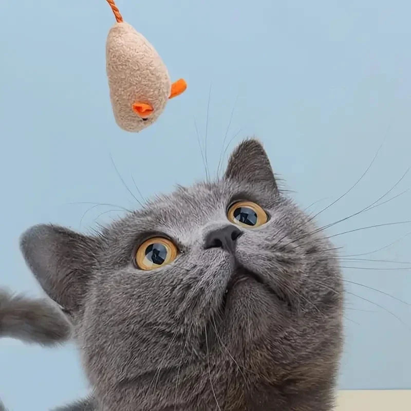 Pack de ratones de tela para gatos con catnip