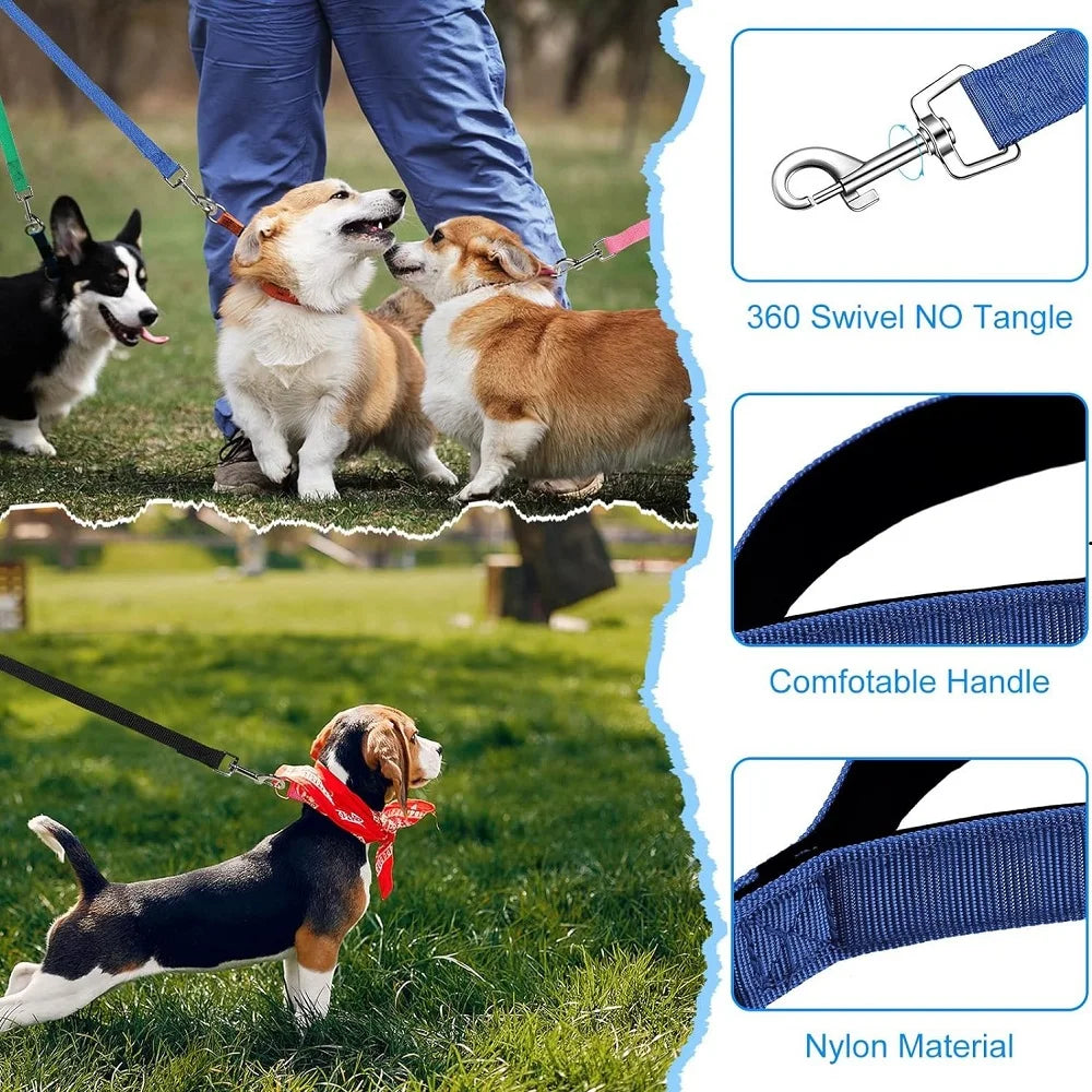 Correa de nylon para perros con largos de 1,2 a 30 m