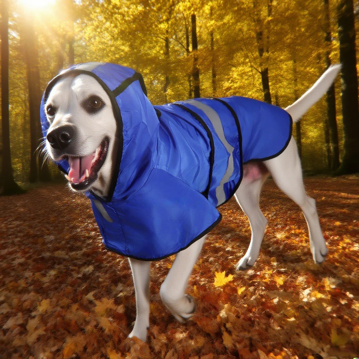 Piloto para perros con capucha y colores lisos