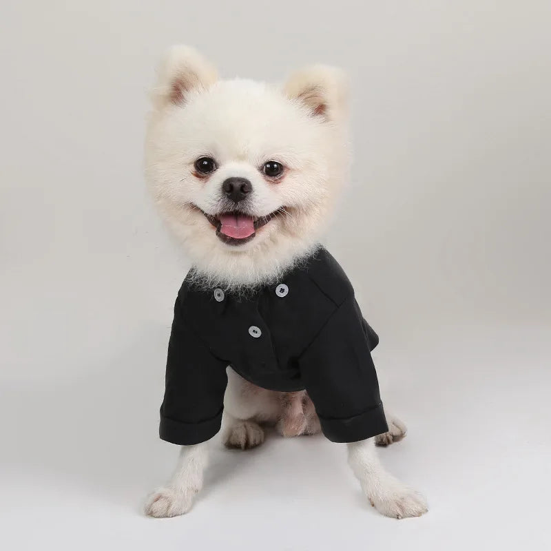 Camisa lisa de poliéster para perros