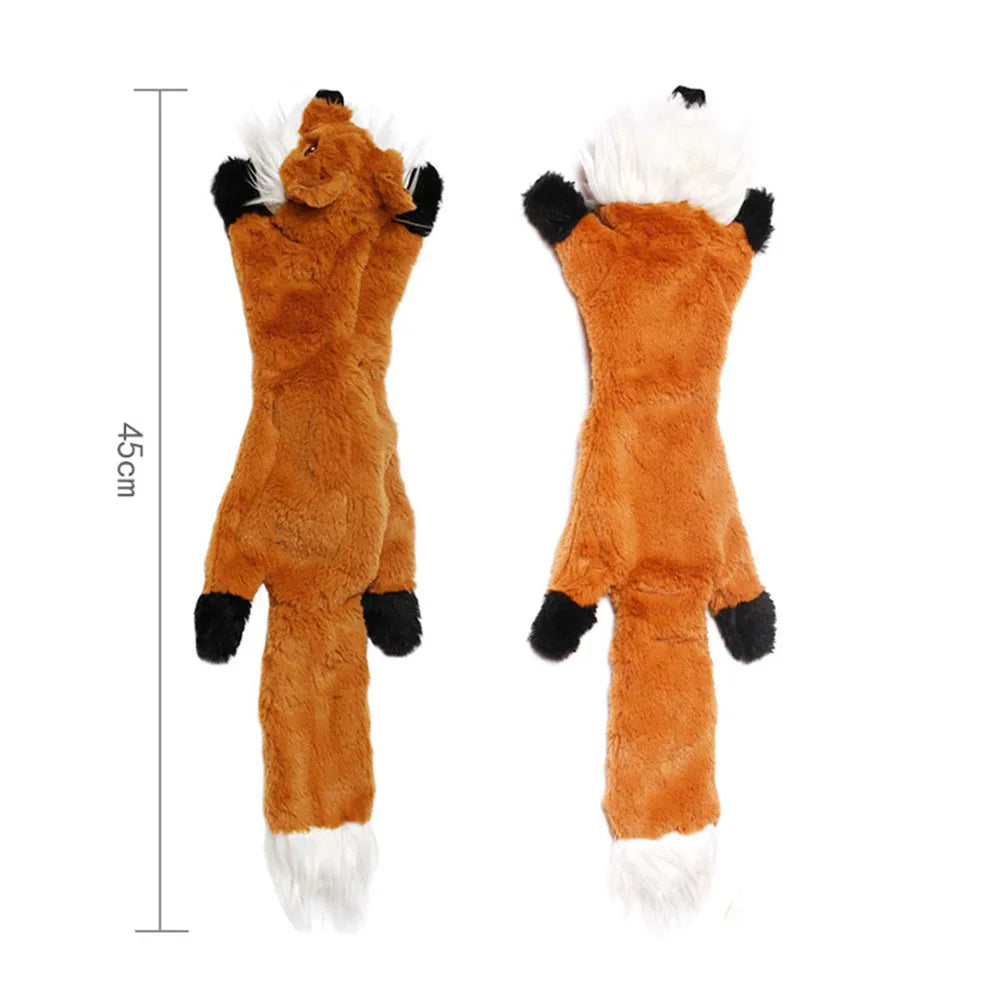Peluche plano para perros sin relleno y con sonido