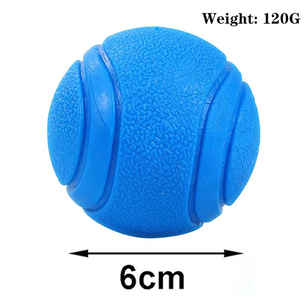 Pelota maciza de goma para juegos con perros