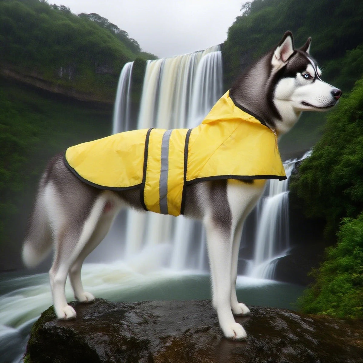 Piloto para perros con capucha y colores lisos