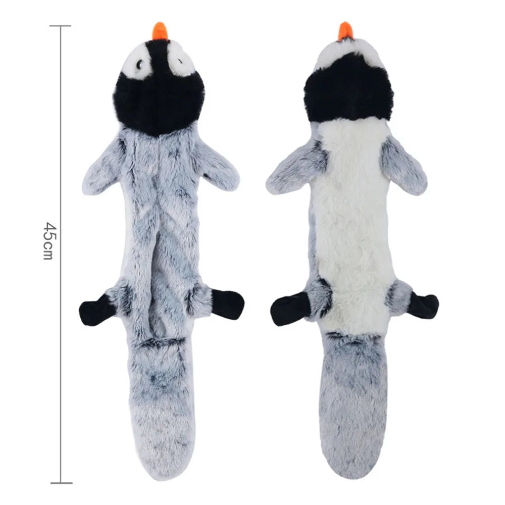 Peluche plano para perros sin relleno y con sonido