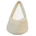 Bandolera de lona blanca para mascotas pequeñas