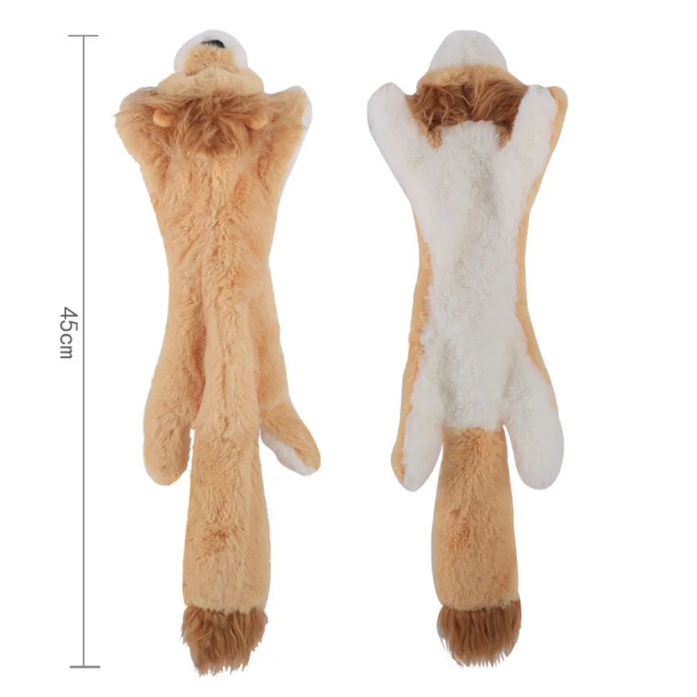 Peluche plano para perros sin relleno y con sonido