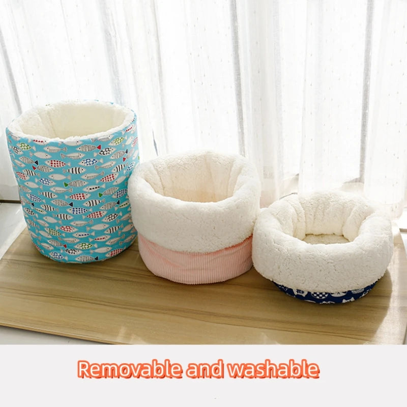 Cama tipo sobre de polar para gatos y perros pequeños