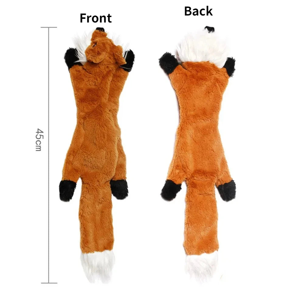 Peluche plano para perros sin relleno y con sonido