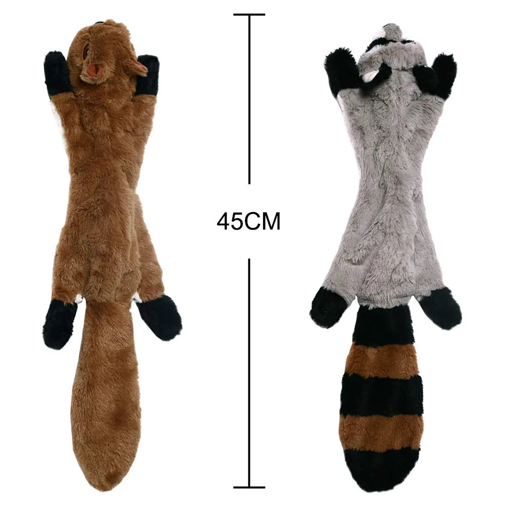 Peluche plano para perros sin relleno y con sonido
