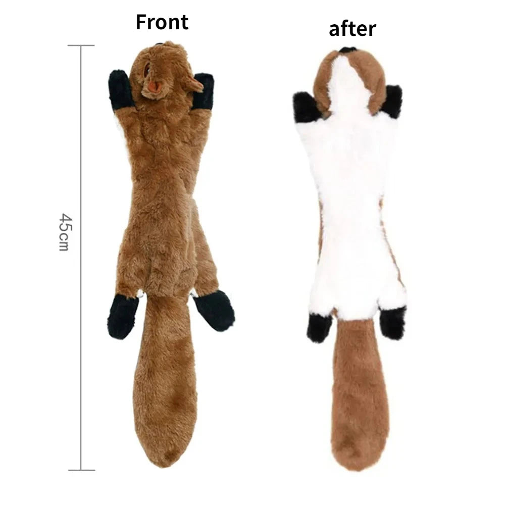 Peluche plano para perros sin relleno y con sonido