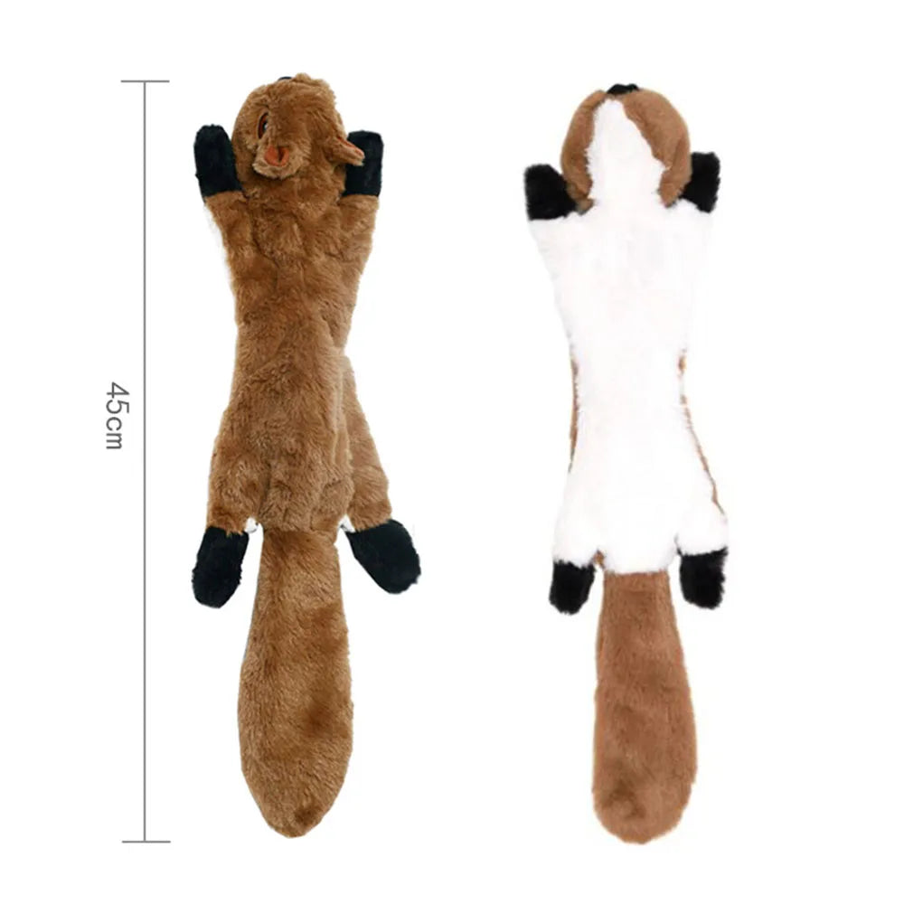 Peluche plano para perros sin relleno y con sonido