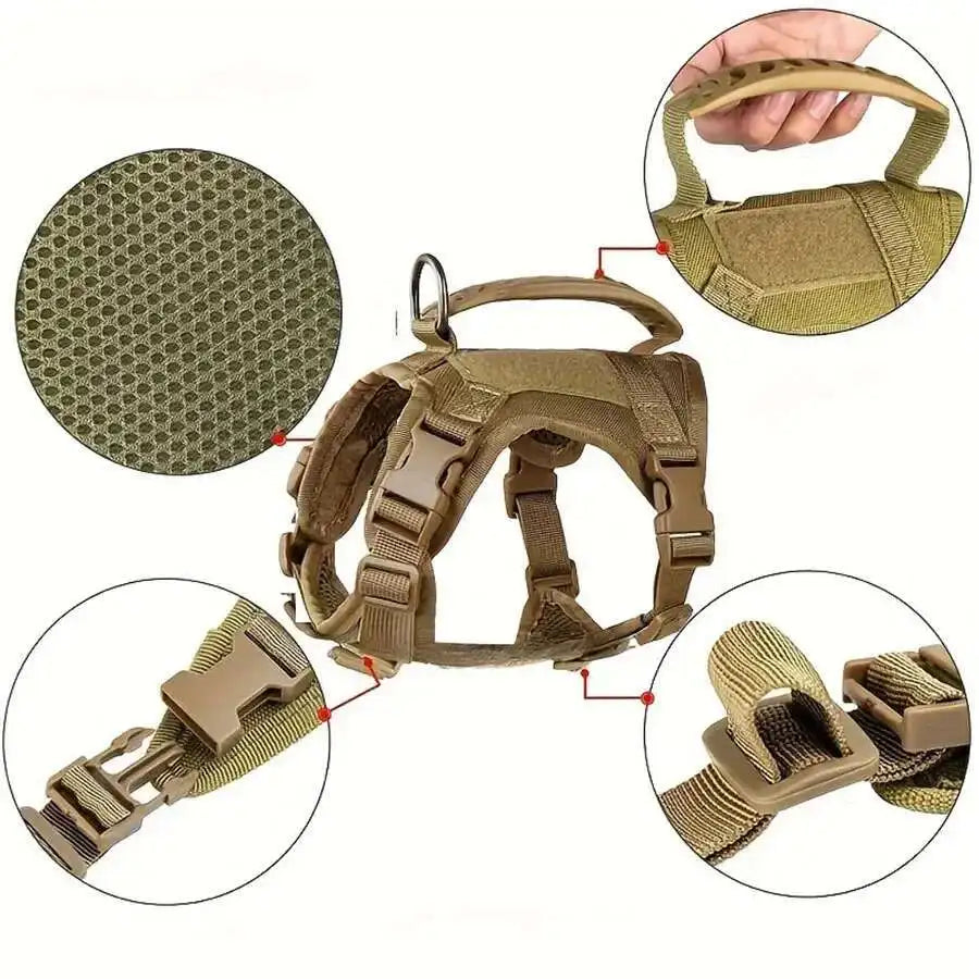 Pretal chaleco ajustable para gatos con malla suave