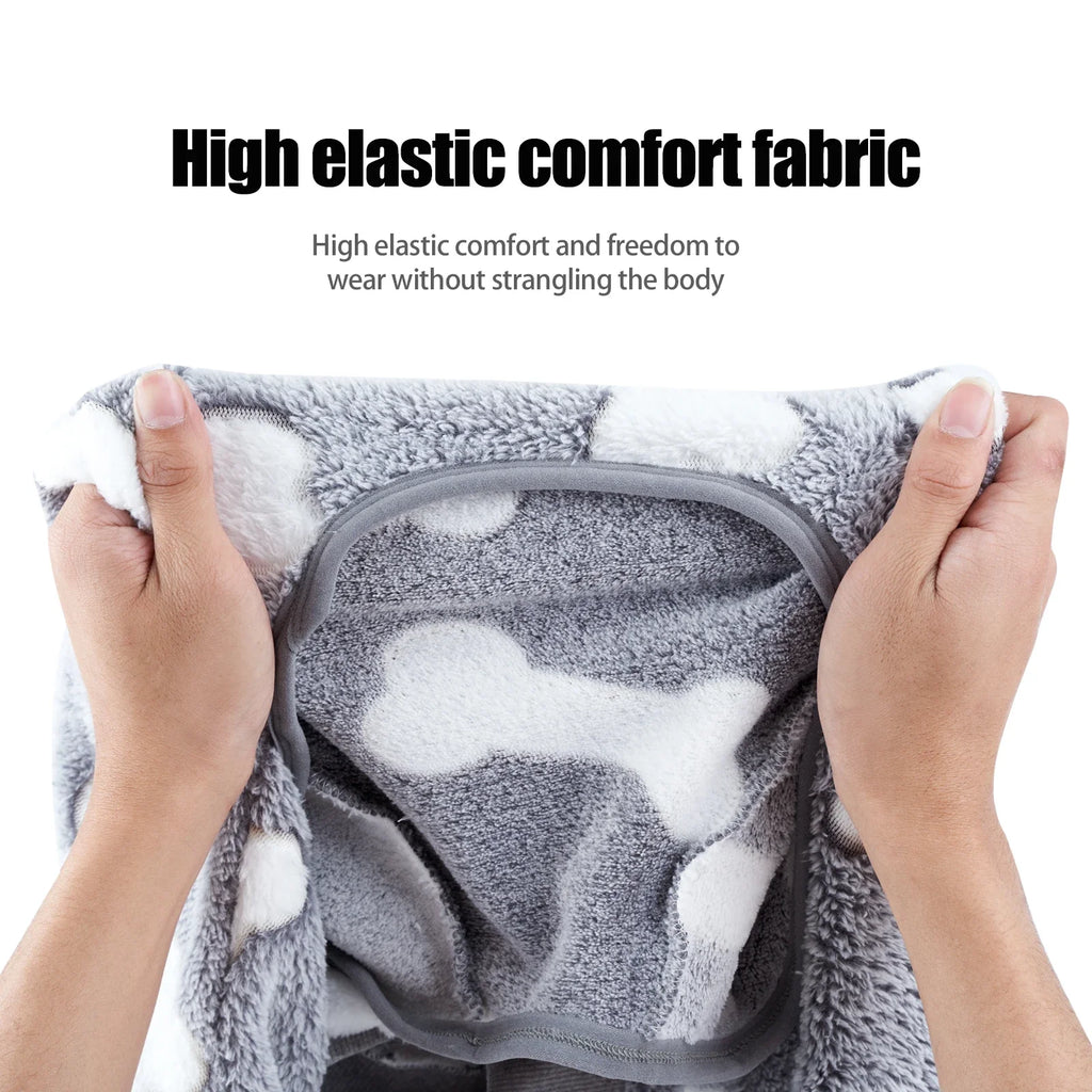 Pijama de polar de cuatro patas para perros