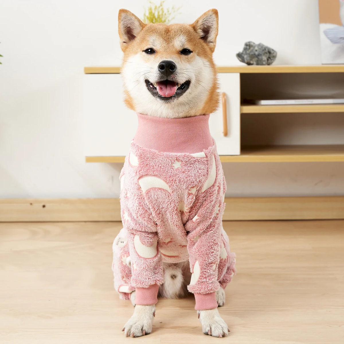 Pijama de polar de cuatro patas para perros