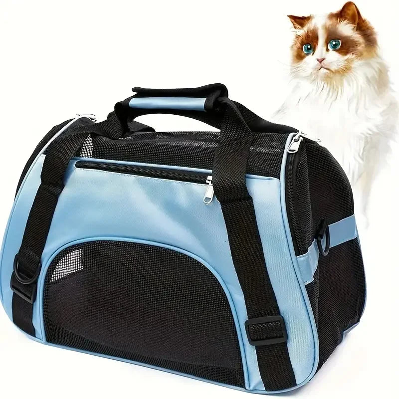 Bolso transportador plegable de nylon con ventilación