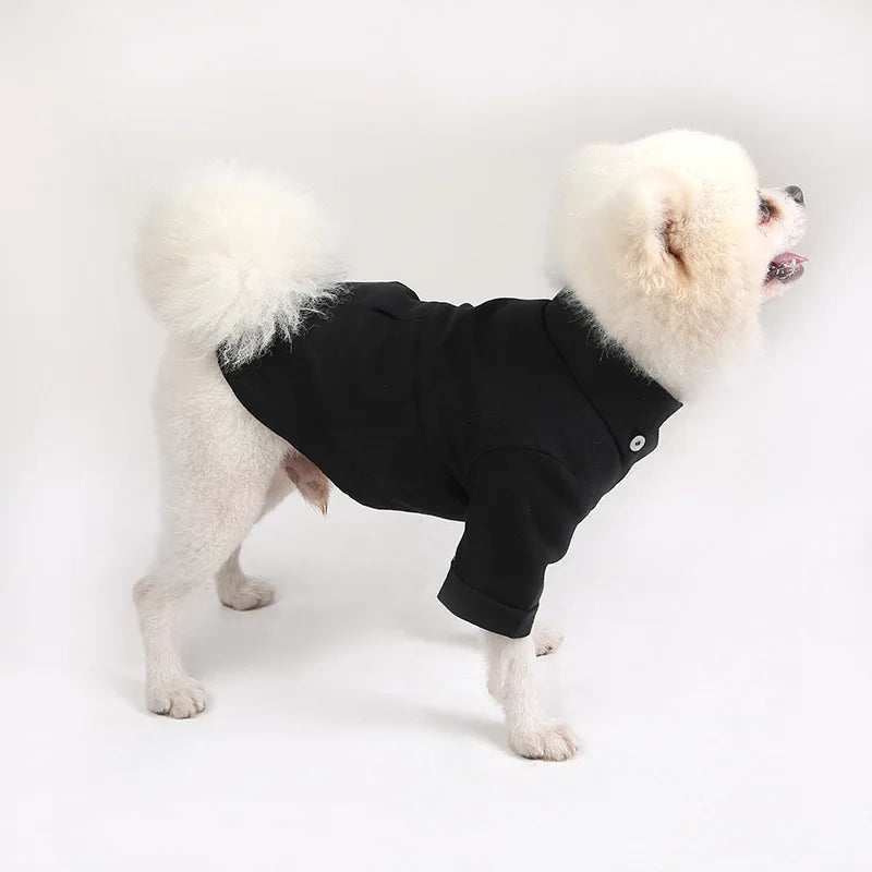 Camisa lisa de poliéster para perros