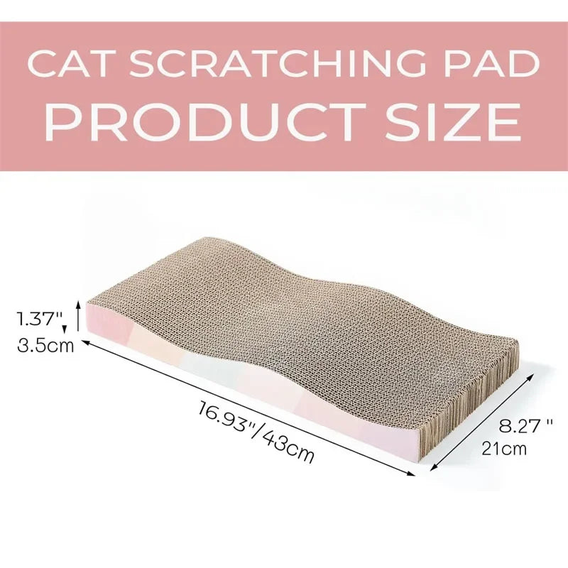Rascador de cartón corrugado para gatos con formato de descanso
