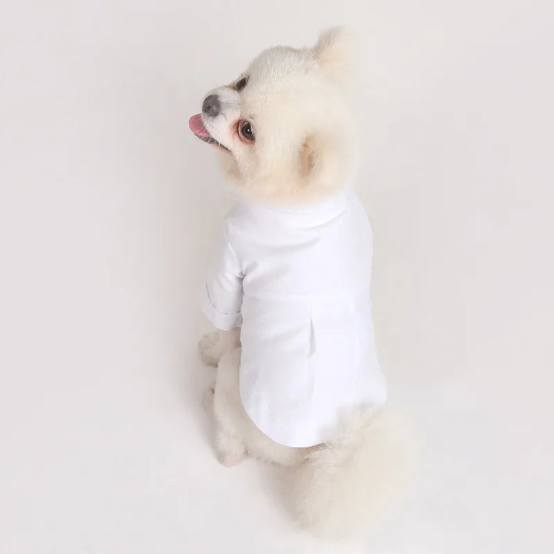 Camisa lisa de poliéster para perros