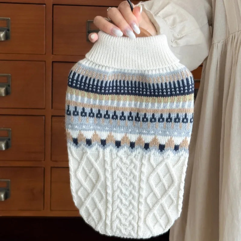 Suéter estampado de estilo vintage para perros