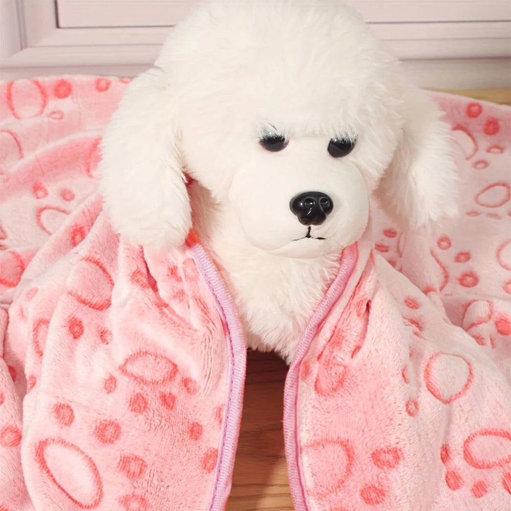 Manta de polar coral para perros y gatos