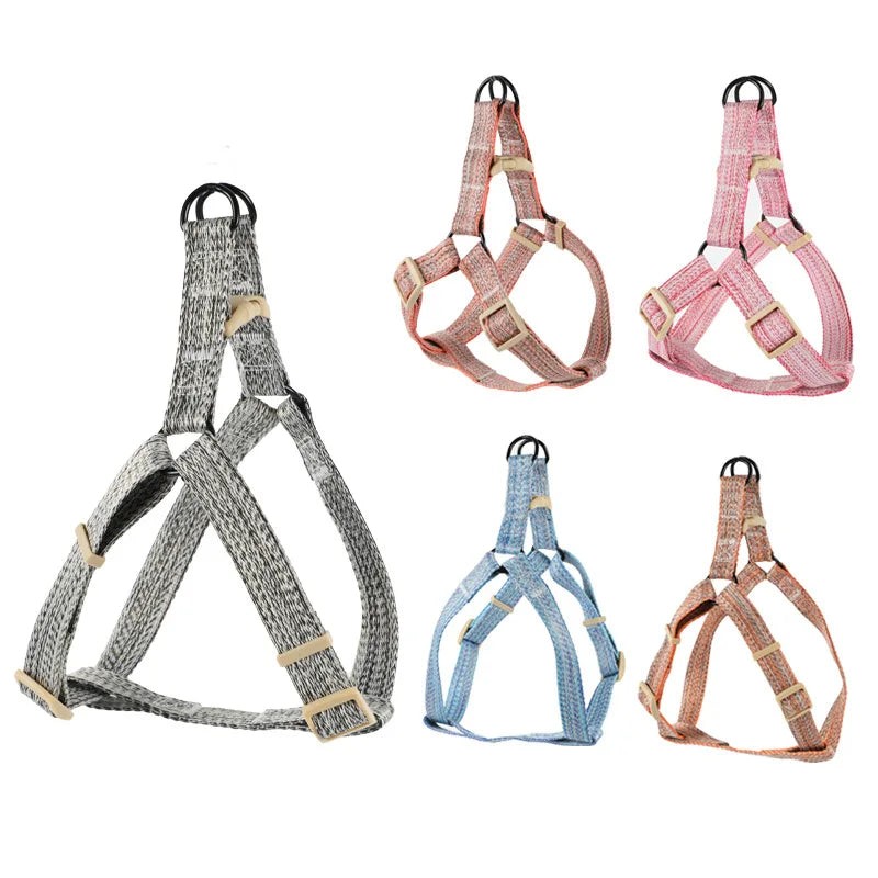 Conjunto de pretal, collar y correa para perros pequeños