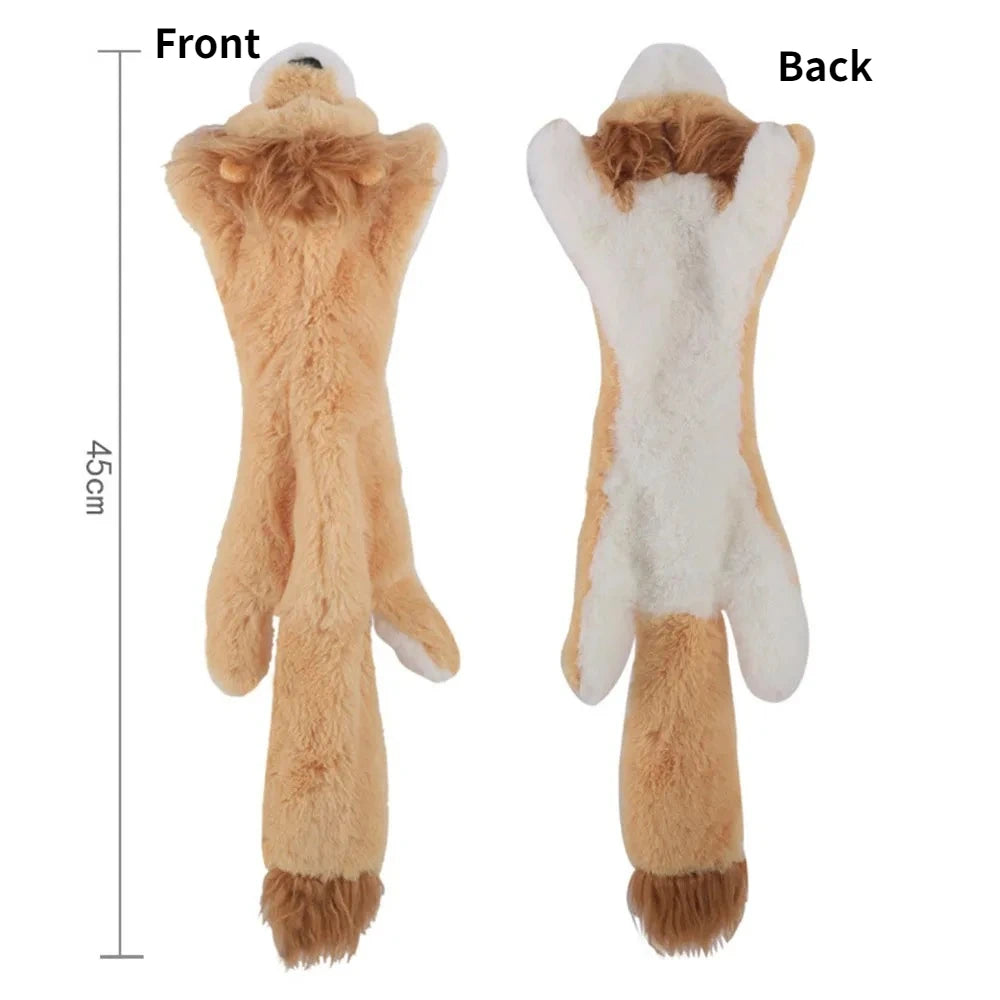 Peluche plano para perros sin relleno y con sonido