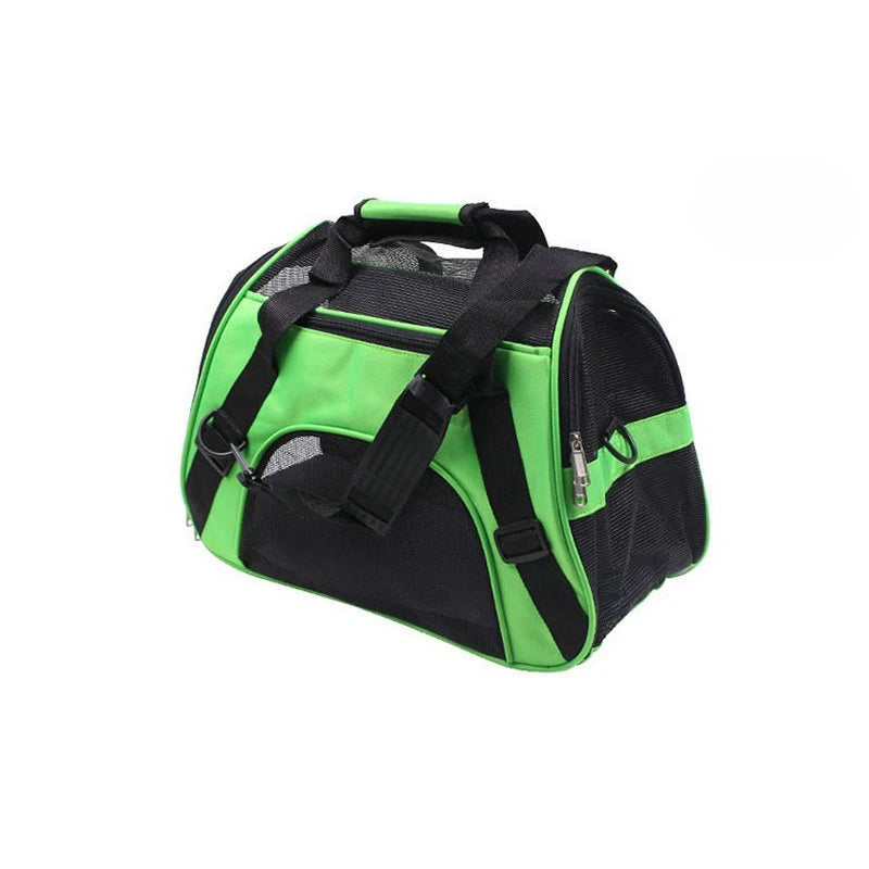 Bolso transportador plegable de nylon con ventilación