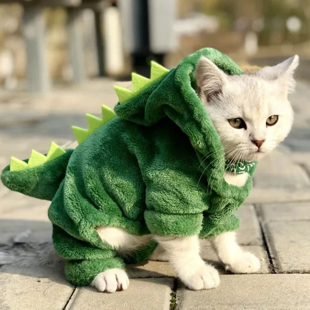 Enterito verde de cuatro patas con diseño animal para mascotas