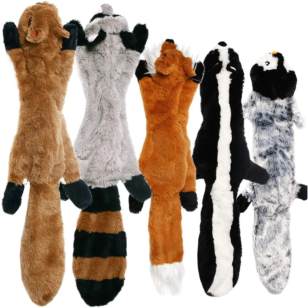 Peluche plano para perros sin relleno y con sonido