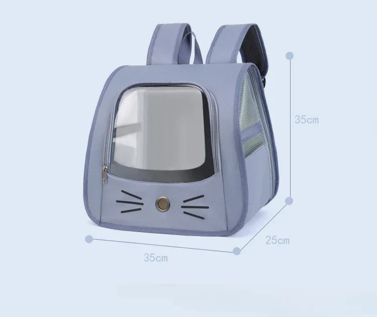 Mochila transportadora ventilada para gatos y perros pequeños