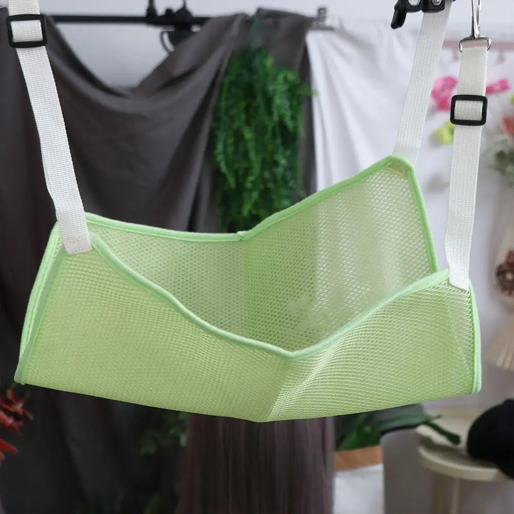 Hamaca de malla para gatos con correas ajustables