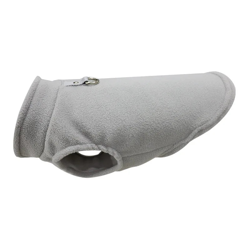 Chaleco de polar con argolla para perros pequeños y gatos