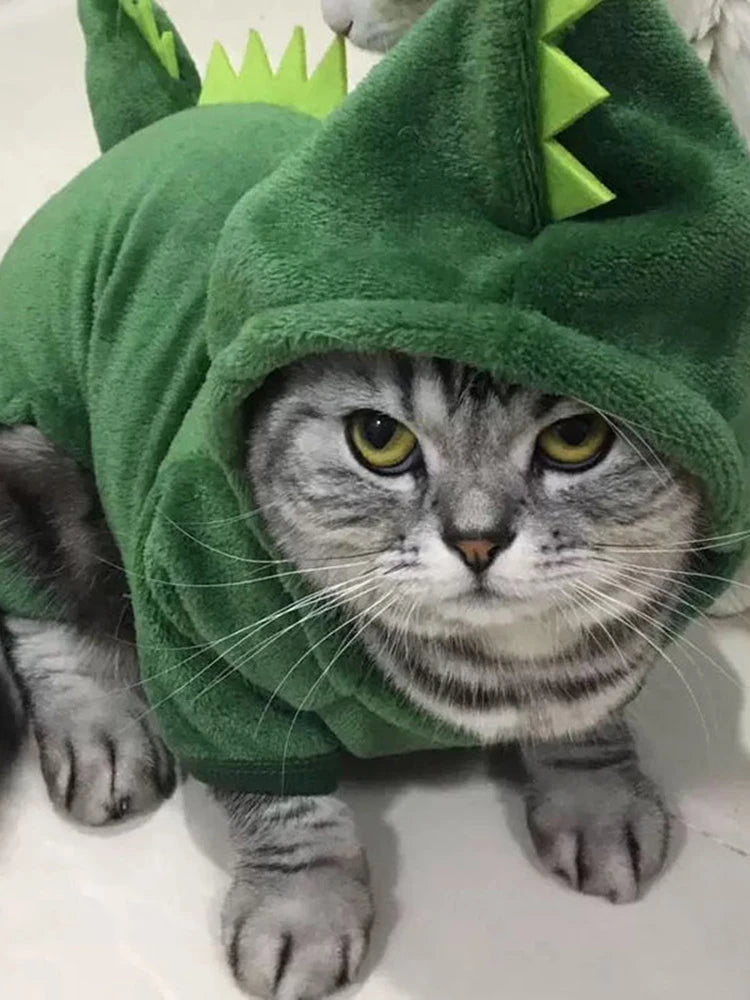 Enterito verde de cuatro patas con diseño animal para mascotas