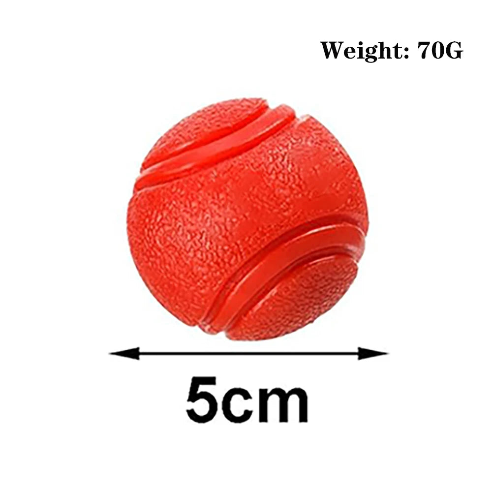 Pelota maciza de goma para juegos con perros