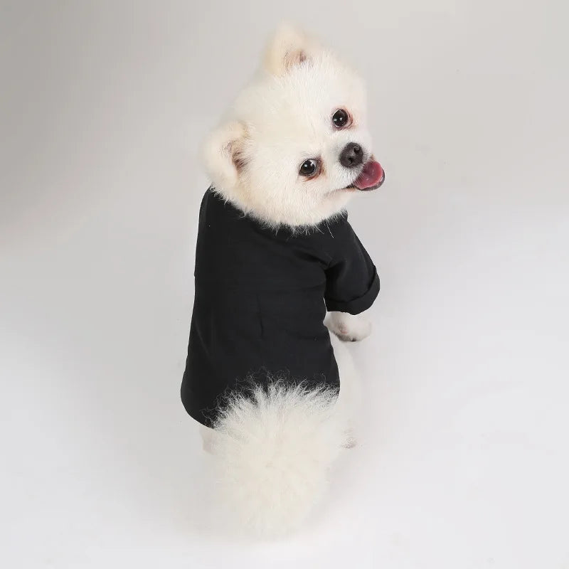 Camisa lisa de poliéster para perros