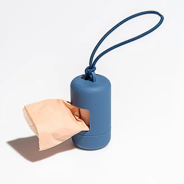 Dispensador portátil de bolsitas para paseos con perros