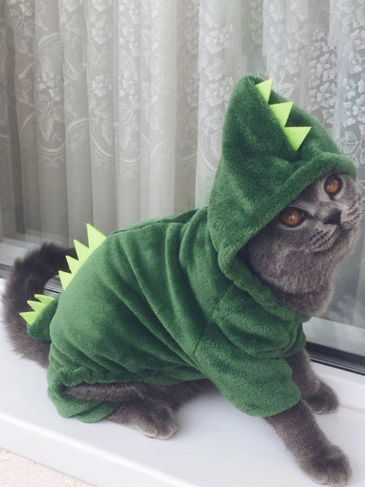 Enterito verde de cuatro patas con diseño animal para mascotas