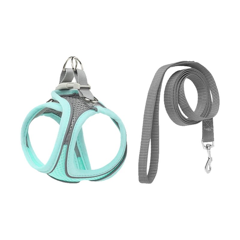 Pretal chaleco reflectivo con correa para perros pequeños