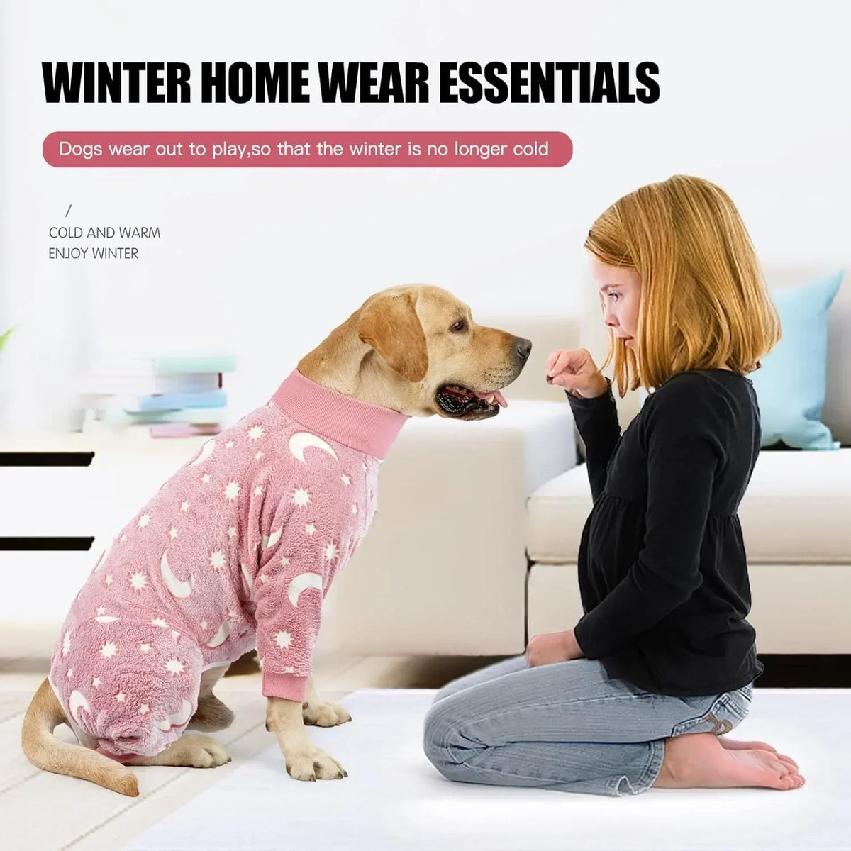 Pijama de polar de cuatro patas para perros
